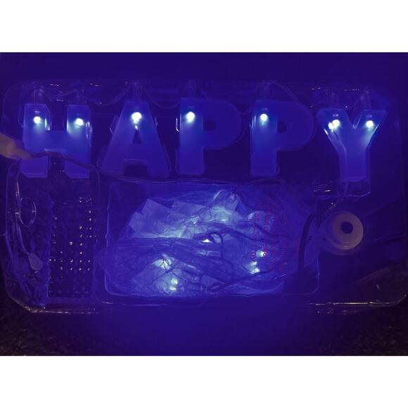 Philips Happy Hanukkah Lights Letters That Spell "Happy Hanukkah" Tested & Works - Picture 2 of 7